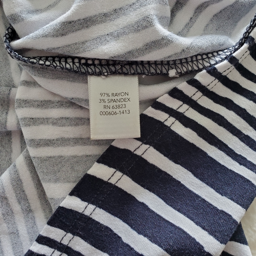 Christopher & Banks Navy & White Striped Maxi - Picture 6 of 6